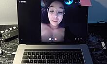 big ass milf fucks fan on webcam