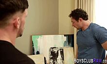 Gay Hunk Gives Rough Blowjob And Intense Bareback Fucking