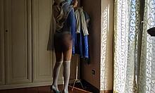 Elsa cosplay from frozen disney finally takes a nice cock