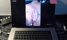 big ass milf fucks fan on webcam