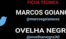 marcos goiano faces ovelhanegra30's huge cock in deepthroat action