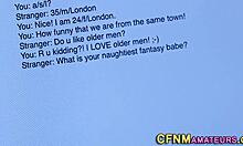 cfnm blonde babe sucks stranger's cock for cum in mouth