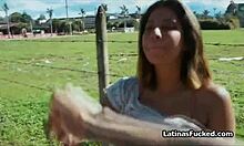 Super Cute Latina Tackles Cock at First Casting