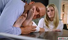 stunning candee licious footjob anal licking cunilingus shaved pussy