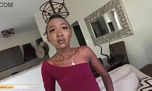 Slutty Black College Babe Craves Rough Cowgirl and Deep Action