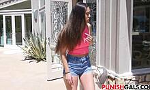 rough fuck for teen shane blair in the garage, bound and spanked