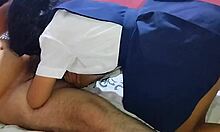 esta es mi alumna latina callada, ayudame a hacerla gemir con creampie 😏