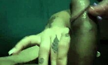 Cute blonde deepthroats friend sloppy in thong 😍