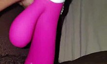 up close wet pussy vibrator play