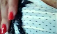 Redhead flaunts tan lines intensely