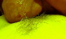 Husband licks wife's pussy with spreading legs