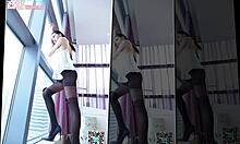 in this story, the sexy teen nhung captivates with her beauty, making viewers thirsty for more