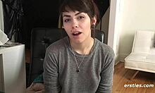 sloan fingers her hairy pussy.