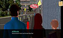 My new family explores cartoon adventures 😊