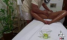 Flagrante - Married Latina Filmed Naked in Real Tantric Massage Session Room.