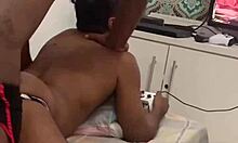 Yo, Vítor Guedes bangs hard during video game session