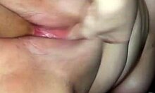 Girlfriend fucks friend in homemade pov creampie 😈