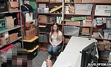 summer brooks caught shoplifting, now giving blowjob in the store 😈