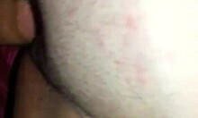 Girlfriend fucks friend in homemade pov creampie 😈