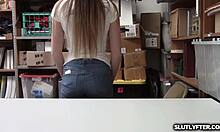 summer brooks caught shoplifting, now giving blowjob in the store 😈