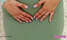 i super cute teen 18+ showing amazing body on sofa