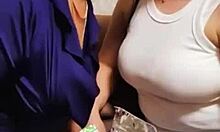 stepmom invites stepdaughter for pussy fucking and anal