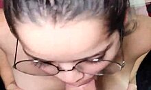 Just out of the shower, White Moon went straight for my cock to get a facial.