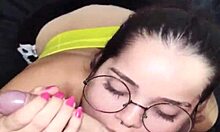 Just out of the shower, White Moon went straight for my cock to get a facial.