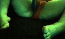 fat babe shows big ass and tits in close pov masturbation