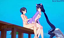 Pecorine, Karyl, and Yuuki get intense in Princess Connect Re Dive hentai