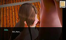 In my new family, the teen plays an erotic game with me.