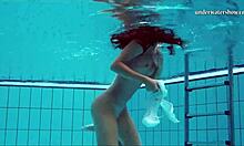 Feeling Hot Tits And Shaved Pussy Underwater