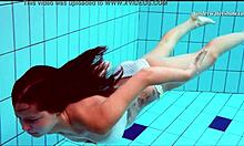 Feeling Hot Tits And Shaved Pussy Underwater