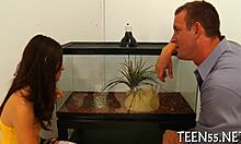 Legal age teen sloppy sucking in cock competition 😈