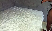 Petite ebony teen won't stop riding my big black cock!