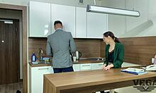 director cums on teacher's glasses