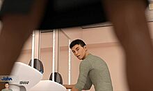 brunette photographer cassie poses for money, feeling confident in big city