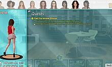 brunette photographer cassie poses for money, feeling confident in big city