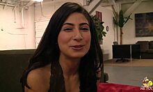 Middle-eastern amateur babe allie jordans loves a big swallow in hd pov riding
