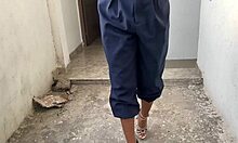 Look, builder bangs boss's blonde wife on outdoor deck