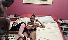 Behind Scenes: Lorrany Exotica Moans with Two Cocks in Pussy and Cum in Mouth
