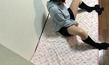 Amateur Japanese Girl Cums Hard With New Masturbation Skills