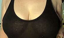 Preview of Slapping My Huge Tits Against the Table Hard