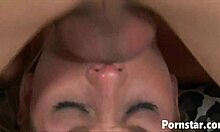 man gets deep sloppy blowjob cumshot facial swallow from montana rae