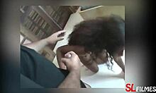 Novinha Chokes On Giant Cock