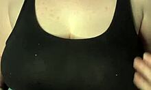 Preview of Slapping My Huge Tits Against the Table Hard