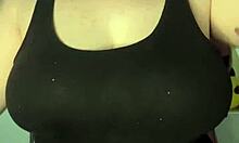 Preview of Slapping My Huge Tits Against the Table Hard