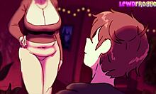 Milf blows young friend on rainy day!