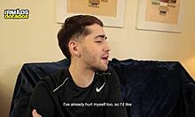 I foded the personal during the workout with big cock blowjob and ass licking