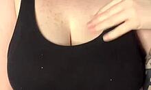 Preview of Slapping My Huge Tits Against the Table Hard